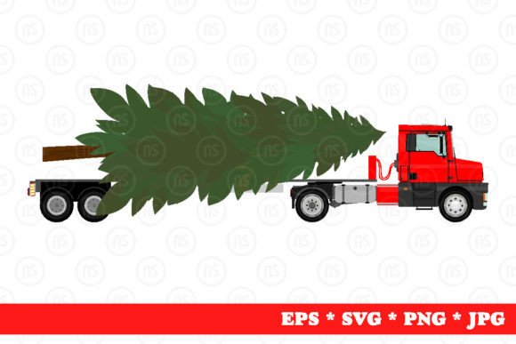 Cartoon Truck with a Christmas Tree Review