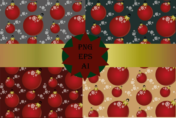 Christmas Ball Pattern Review for Illustrations and Branding