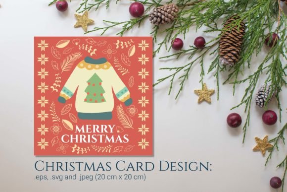 Christmas Card Design with Folk Art Elem: A Review for Handmade Illustrations