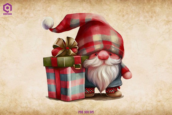 Christmas Gnome Bufflao Plaid Gift Box Embroidery Review