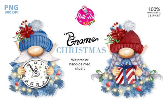 Christmas Gnomes Christmas Trees, Gnome Illustrations