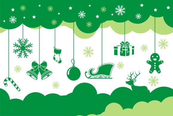 Christmas Icons Vector Illustrations for Crafting