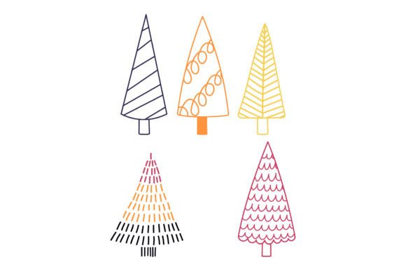 Christmas Ornament Tree Illustration for Local Business Branding