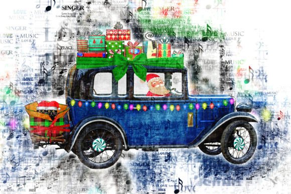 Christmas Printable Graphics Pack 12 Illustrations