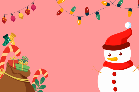 Christmas Snow Background Illustrations for Digital Sellers
