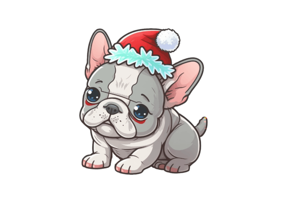 French Bulldog Christmas, Xmas Frenchie Illustrations Review