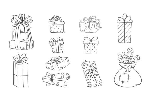 Gift Box for Christmas Hand Drawn Embroidery Review
