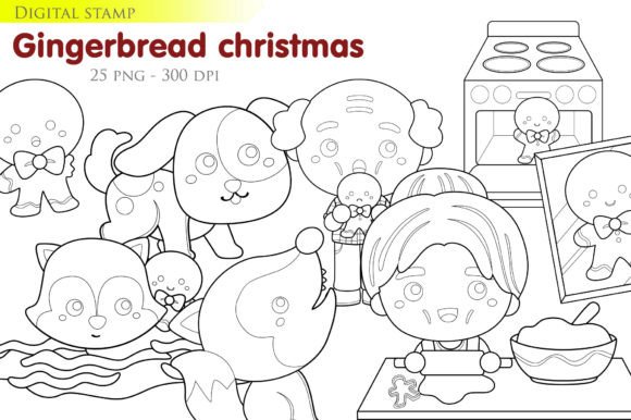 Gingerbread Christmas Holiday Stamp Review: A Fresh Take on Illustrations
