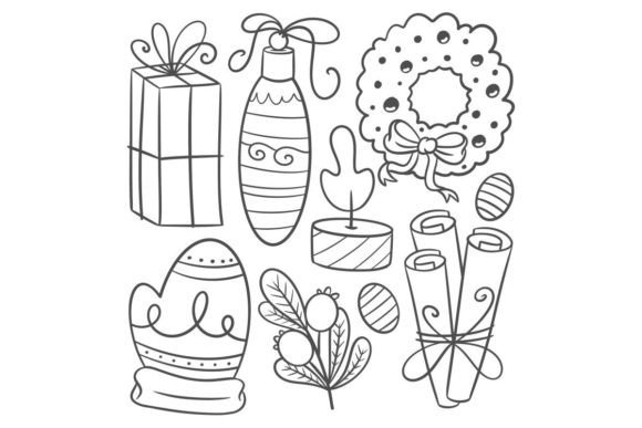 Hand Drawn Christmas Icons Set: A Designer's Review for Modern Illustrations