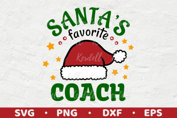Santa's Favorite Coach Embroidery Design
