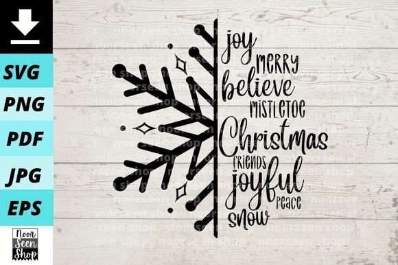 Snowflake Christmas Saying Shirt Design Illustrations